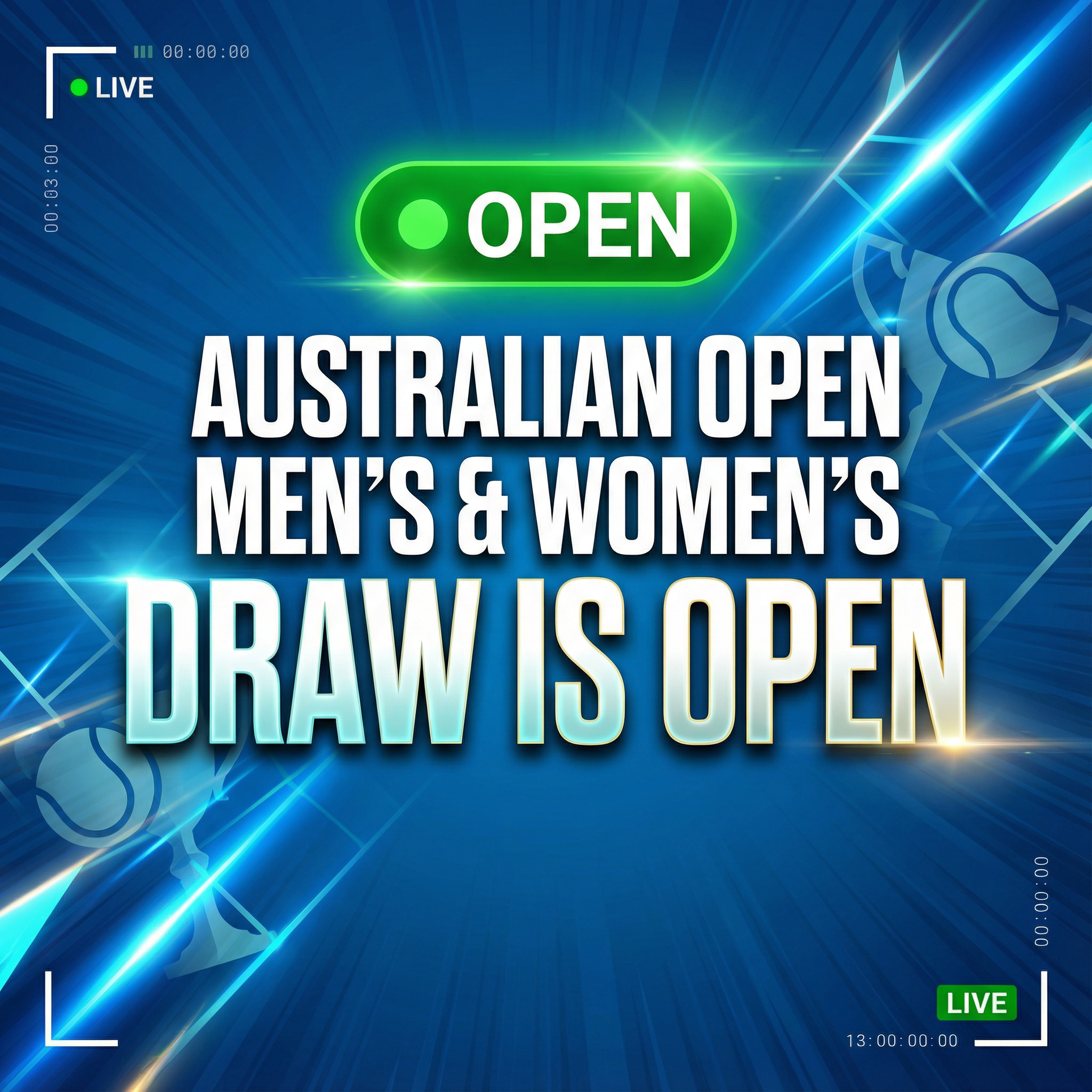 Featured image for: 2026 Australian Open Draw is Live!